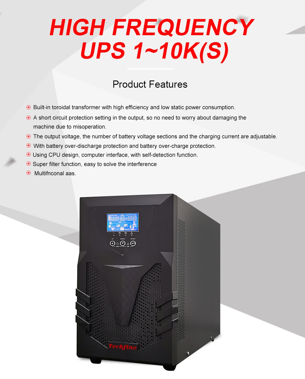 High Quality Outdoor 300W Mini Solar UPS